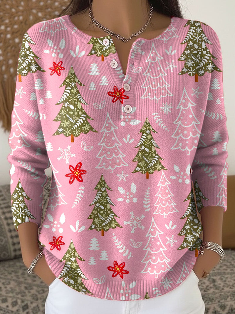 Maren - Christmas Sweater With Buttons
