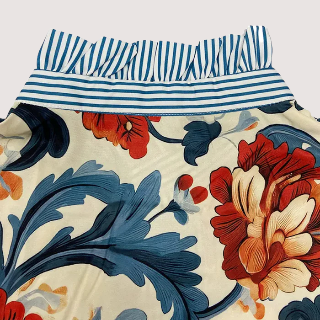 Irinia™ | Stylish Long-Sleeve Blouse with Unique Print