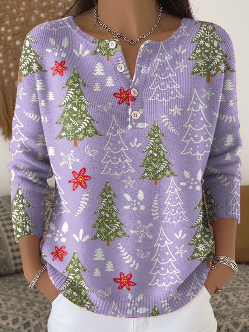 Maren - Christmas Sweater With Buttons