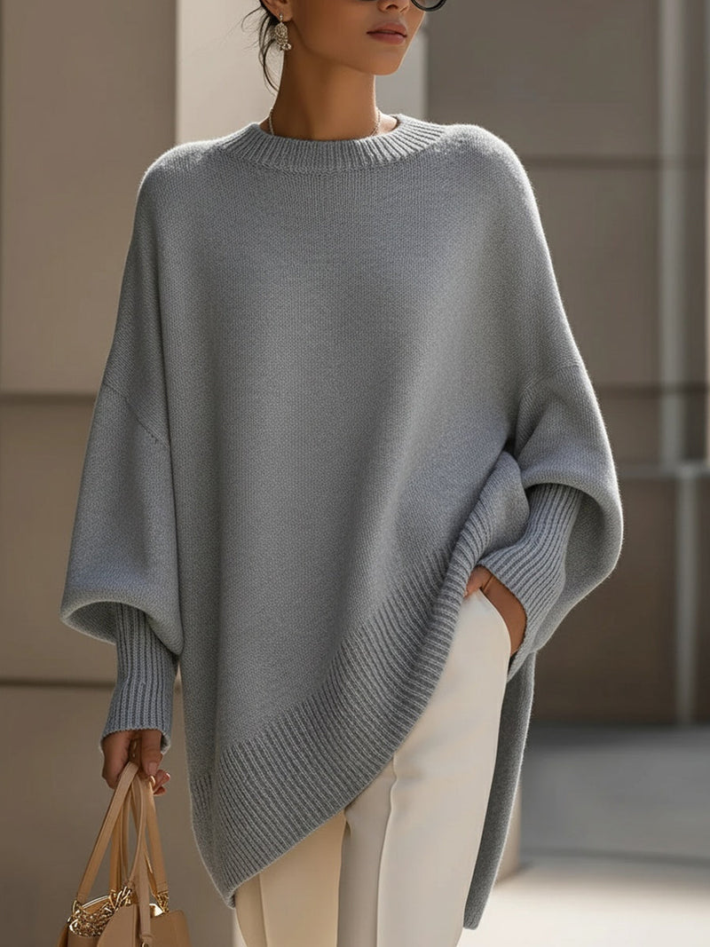 Kimia - Oversized Round Neck Knitted Sweater