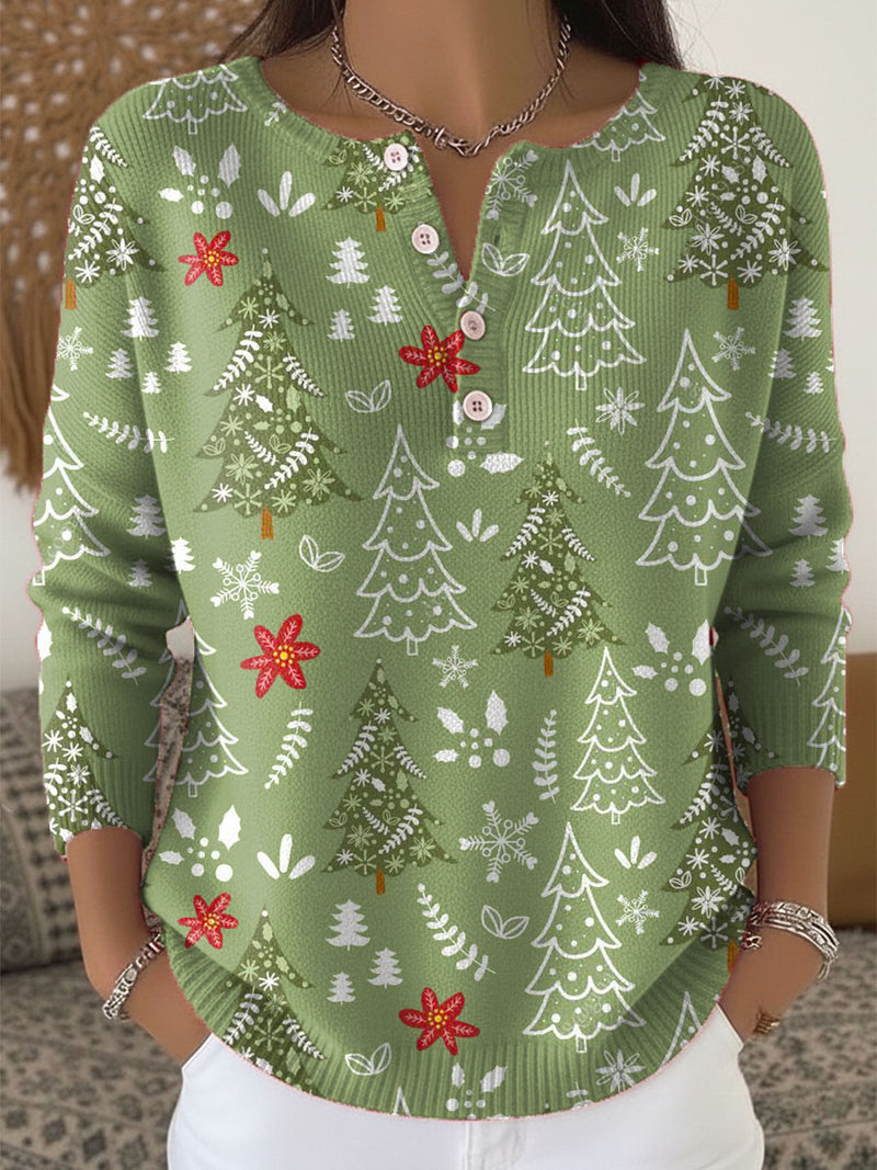Maren - Christmas Sweater With Buttons