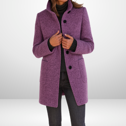 Maren | Sleek Wool-Blend Tailored Coat