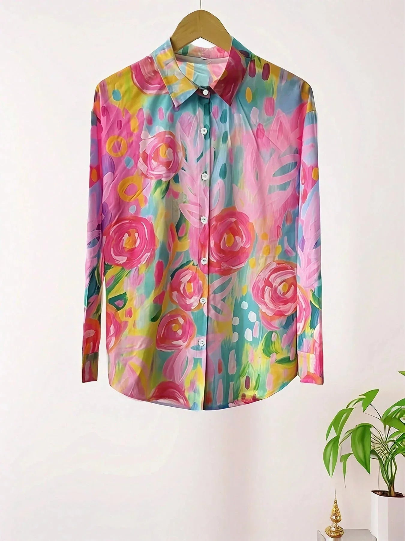Rina™ | Blouse with Colourful Print