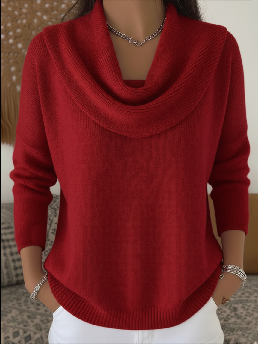 Maren - Stylish Cowl Collar Sweater