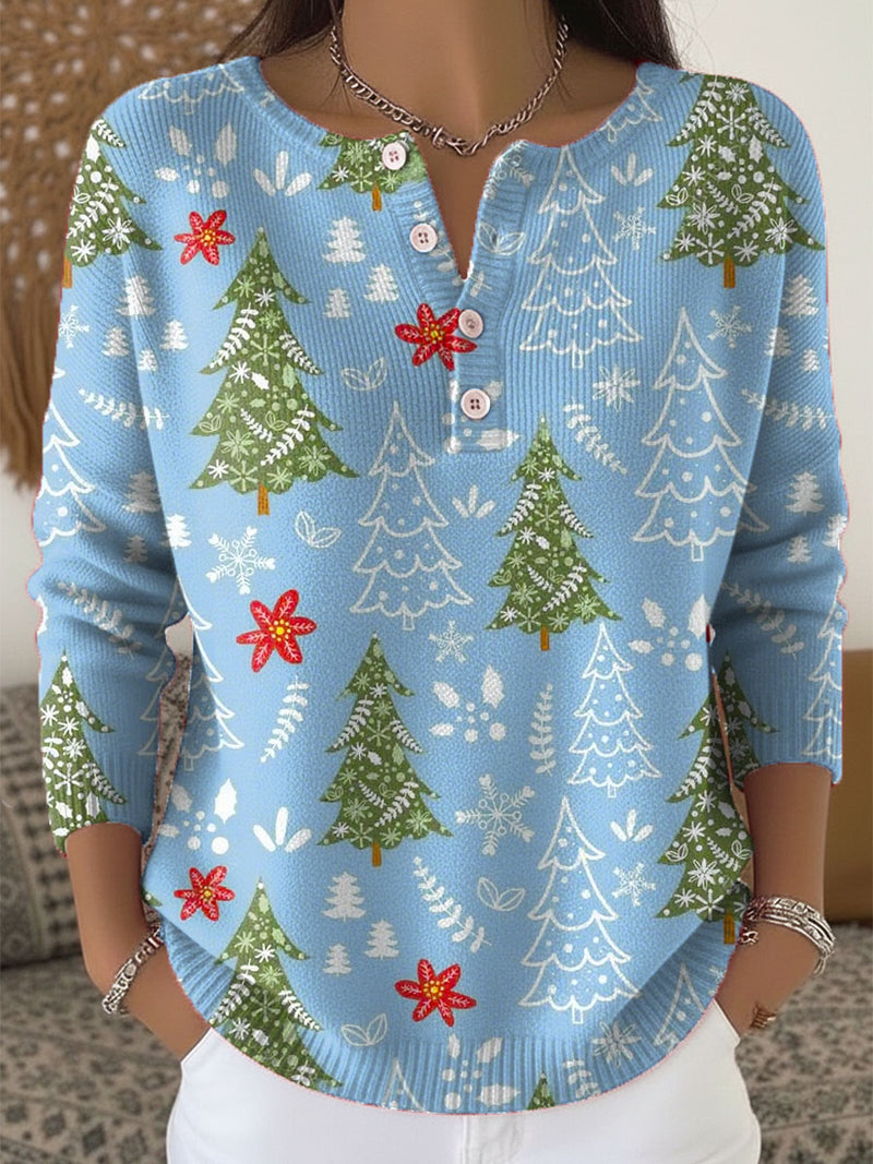 Maren - Christmas Sweater With Buttons