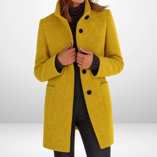 Maren | Sleek Wool-Blend Tailored Coat
