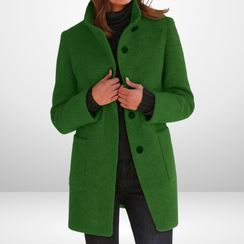Maren | Sleek Wool-Blend Tailored Coat