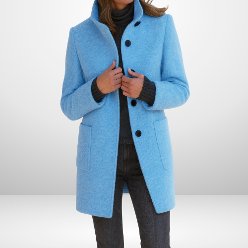 Maren | Sleek Wool-Blend Tailored Coat