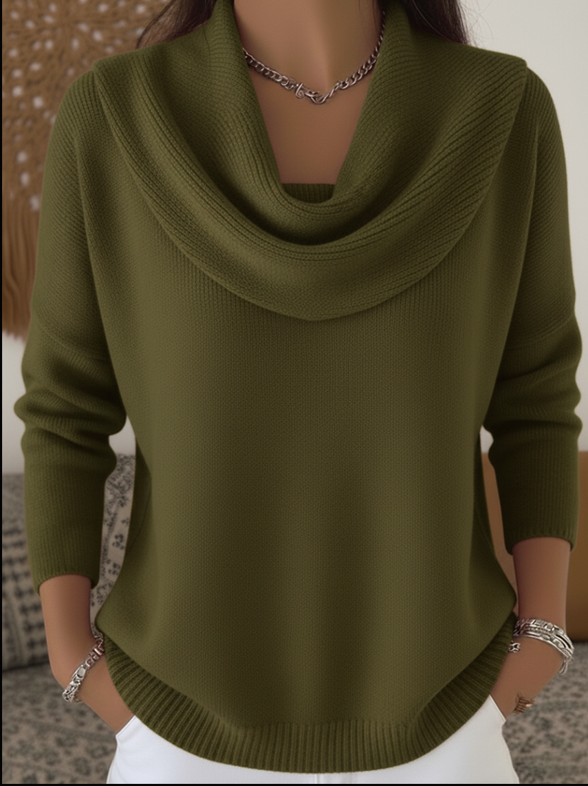 Maren - Stylish Cowl Collar Sweater