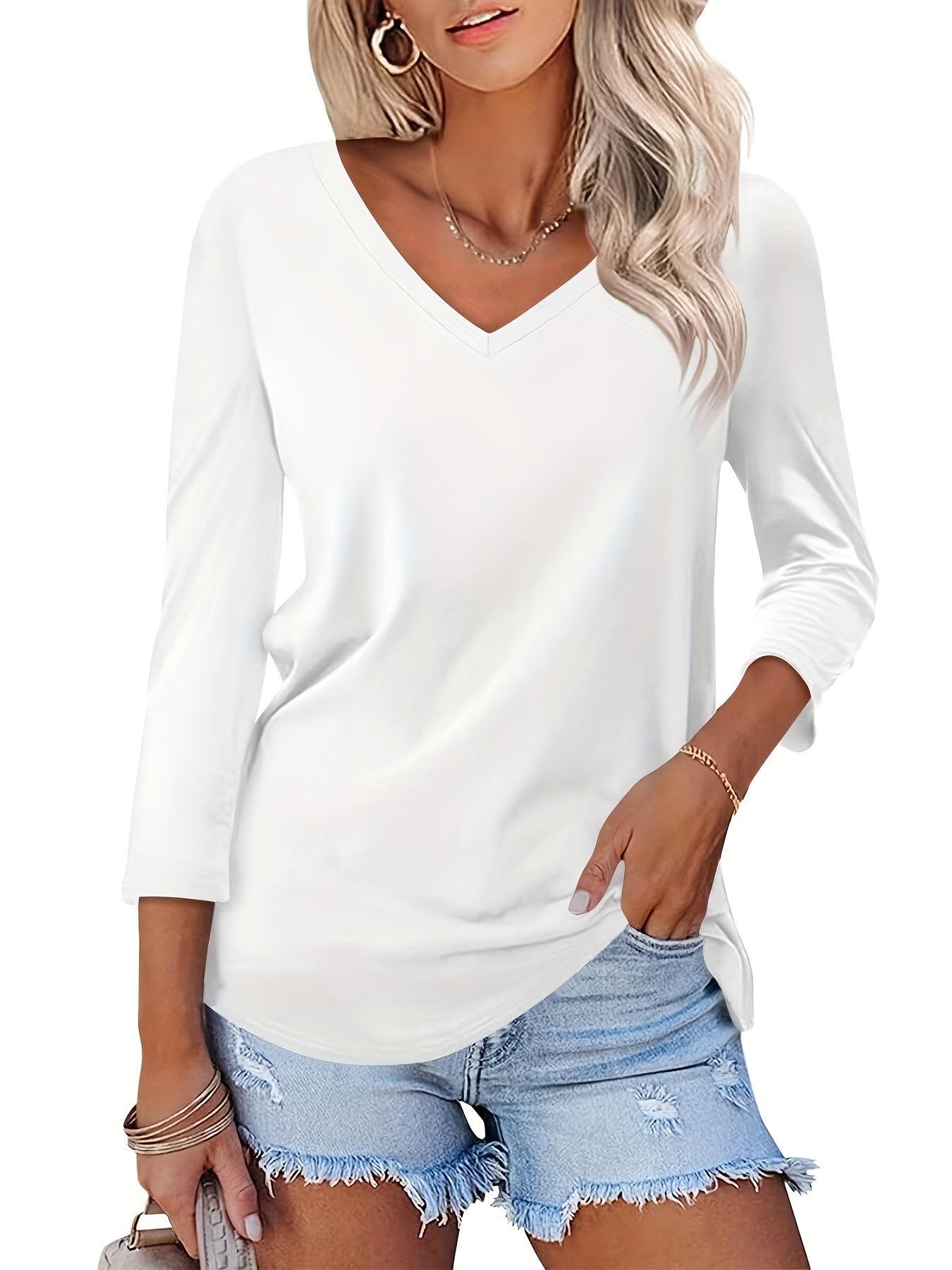 Maison™ | Classic V-Neck Top