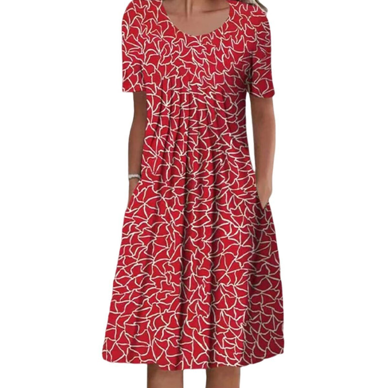 Yrsa | Stylish and Casual Floral Dress with Pockets