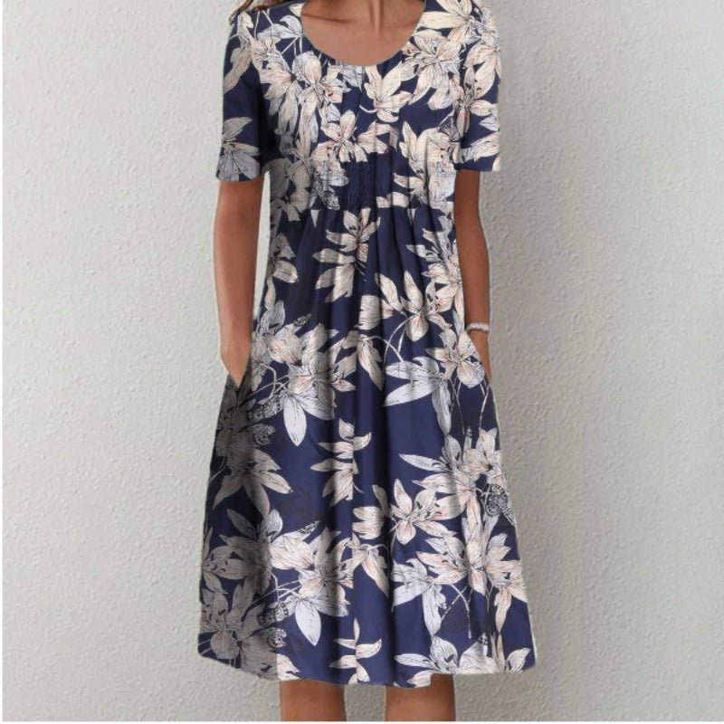 Yrsa | Stylish and Casual Floral Dress with Pockets